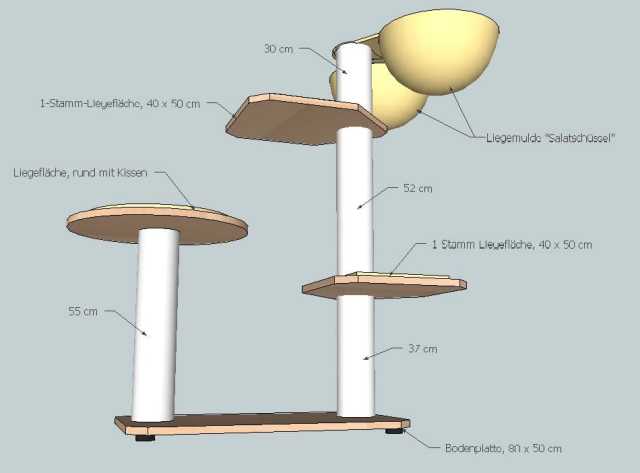 Preview: Kratzbaum Bauplan 02-20-1
