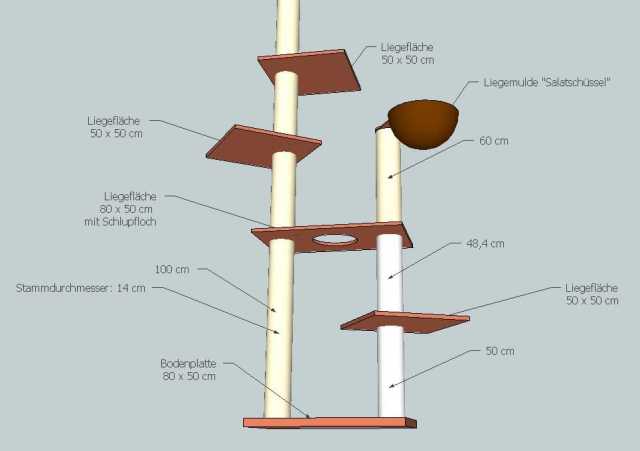 Preview: Kratzbaum Bauplan 104