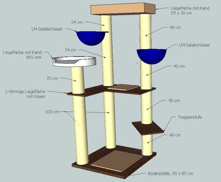 Kratzbaum Bauplan 01-10-3