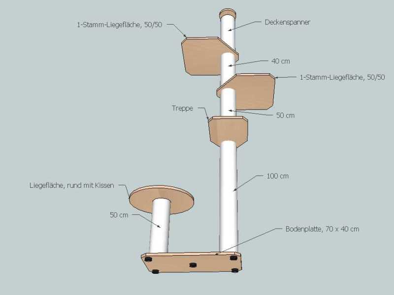 Kratzbaum Bauplan 018