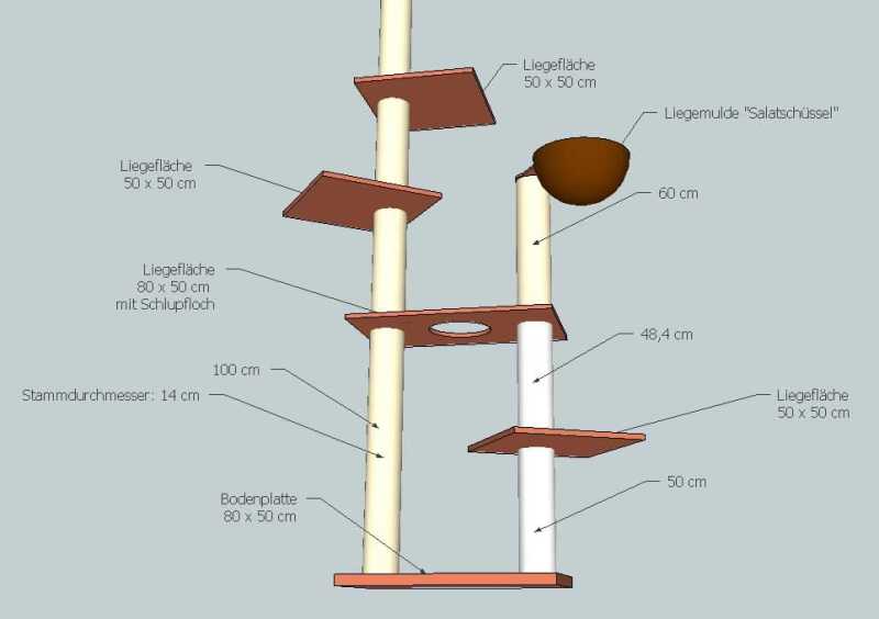 Kratzbaum Bauplan 104