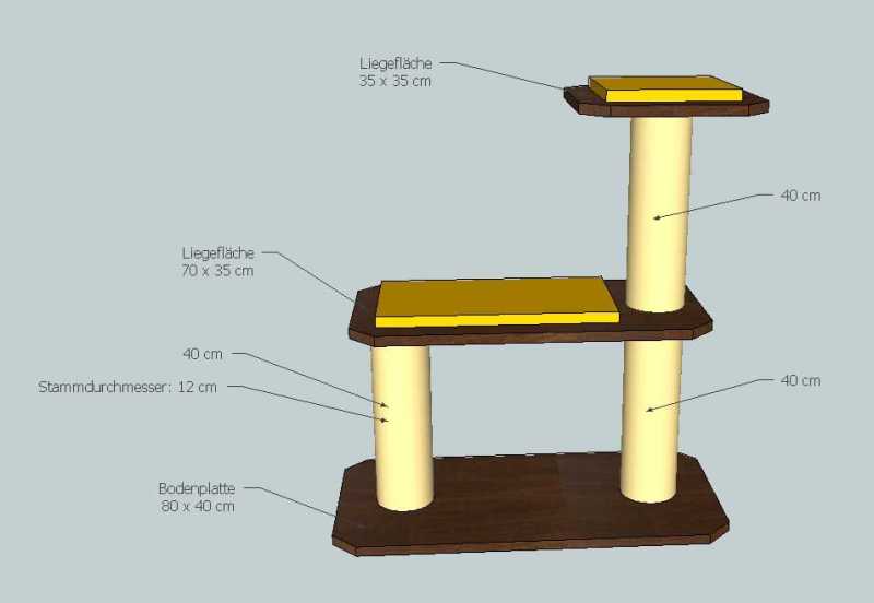 Kratzbaum Bauplan 107