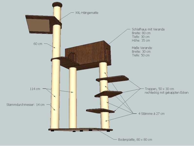 Kratzbaum Bauplan 129